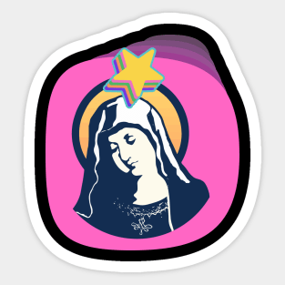 Pink our lady Sticker